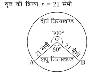 कक्षा 10 गणित पाठ 11 वृत्तों से सम्बन्धित क्षेत्रफल चित्र 17