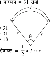 कक्षा 10 गणित पाठ 11 वृत्तों से सम्बन्धित क्षेत्रफल चित्र 22