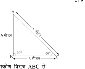 कक्षा 10 गणित पाठ 9 त्रिकोणमिति के कुछ अनुप्रयोग चित्र 43