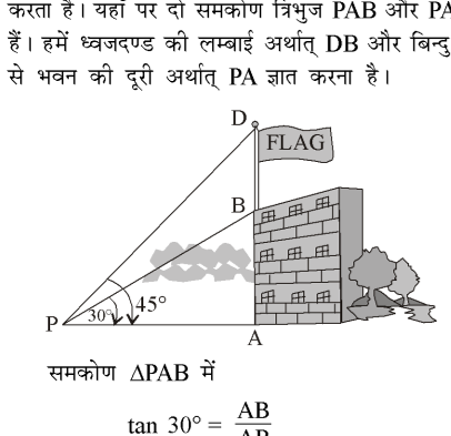 कक्षा 10 गणित पाठ 9 त्रिकोणमिति के कुछ अनुप्रयोग चित्र 55