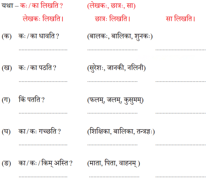 एषः कः एषा का एतत् किम् Diagram 11