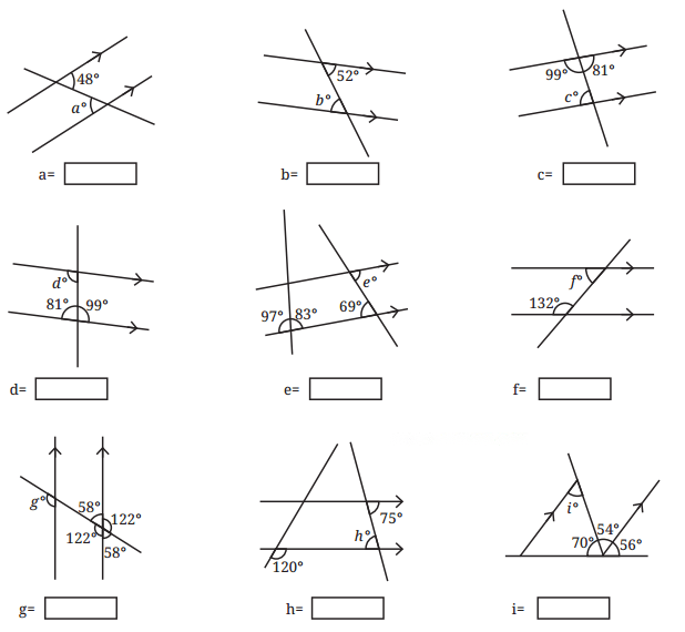 Parallel and Intersecting Lines Diagram 16