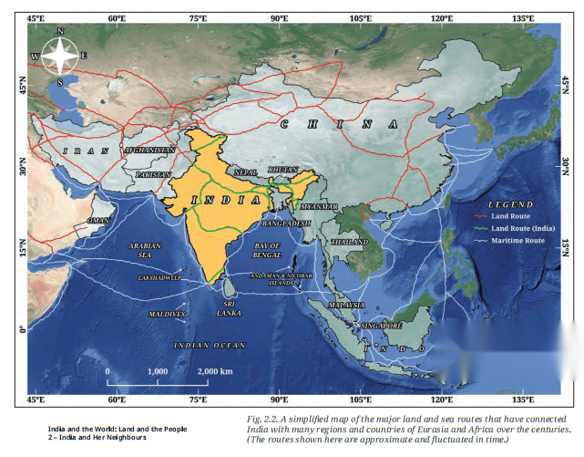 India and Her Neighbours Diagram 1