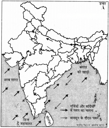भारत की जलवायु Diagram 1