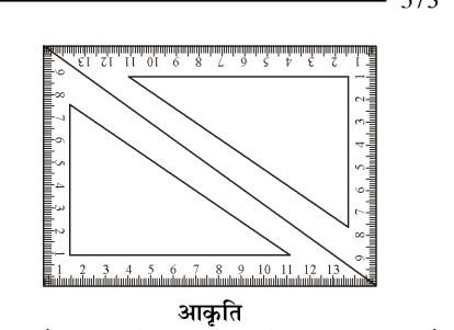 A right-angled set square (30°-60°-90°) placed on a grid