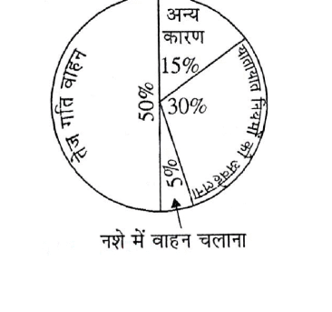 पाई चार्ट जिसमें 'तेज गति वाहन <span class=