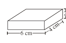 Cuboid 1 (6cm x 4cm x 2cm)