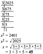 MP Board Class 8th Maths Solutions Chapter 6 वर्ग और वर्गमूल Ex 6.3 img-36