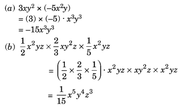 Algebraic Expressions and Identities NCERT Extra Questions for Class 8 Maths Q8