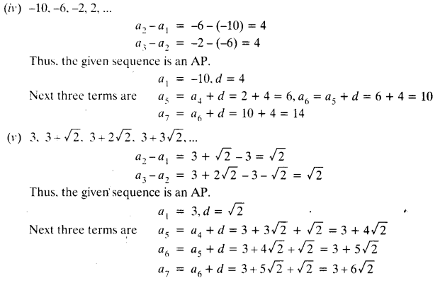 NCERT Solutions for Class 10 Maths Chapter 5 Arithmetic Progressions Ex 5.1 4