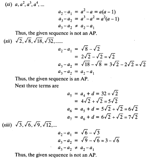 NCERT Solutions for Class 10 Maths Chapter 5 Arithmetic Progressions Ex 5.1 7