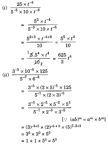 NCERT Solutions for Class 8 Maths Chapter 12 Exponents and Powers Ex 12.1 Q7.1