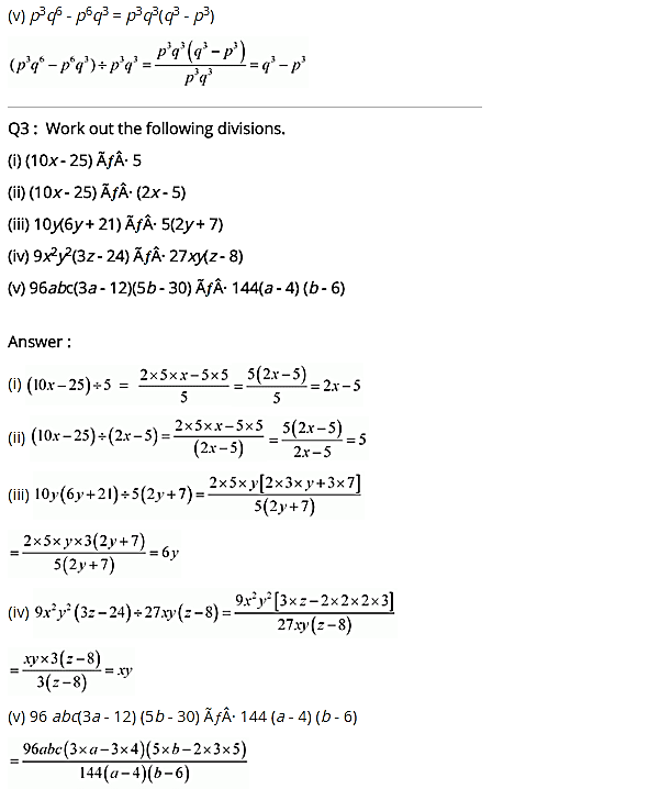 NCERT Solutions for Class 8 Maths Chapter 14 Factorisation Ex 14.3 q-3