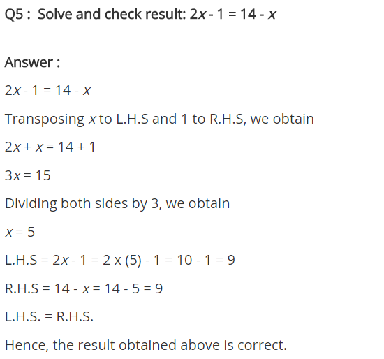 NCERT Solutions for Class 8 Maths Chapter 2 Linear Equations in One Variable Ex 2.3 q-5