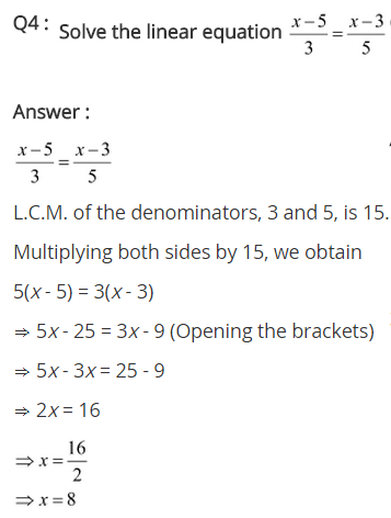 NCERT Solutions for Class 8 Maths Chapter 2 Linear Equations in One Variable Ex 2.5 q-4
