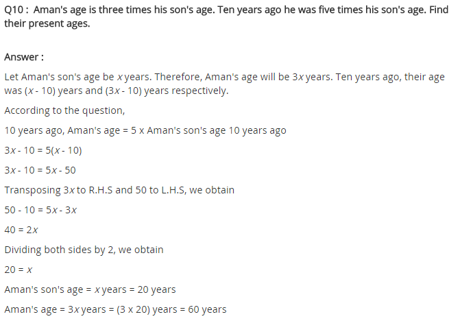 NCERT Solutions for Class 8 Maths Chapter 2 Linear Equations in One Variable Ex 2.4 q-10