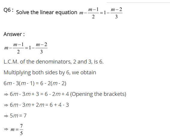 NCERT Solutions for Class 8 Maths Chapter 2 Linear Equations in One Variable Ex 2.5 q-6