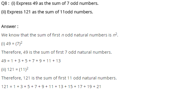 NCERT Solutions for Class 8 Maths Chapter 6 Squares and Square Roots Ex 6.1 Q8