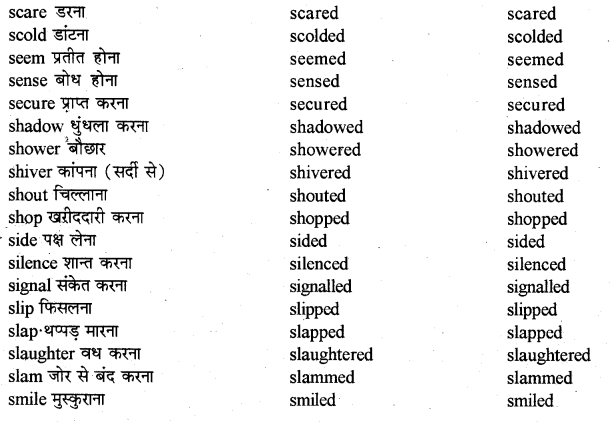 RBSE Class 10 English Grammar Tenses 16