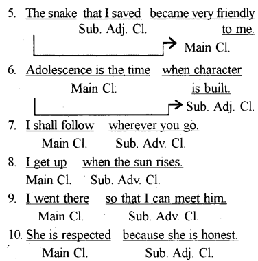 RBSE Class 8 English Grammar Clauses 2